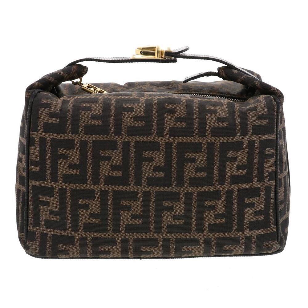 Fendi Zucca Vanity Bag Brown